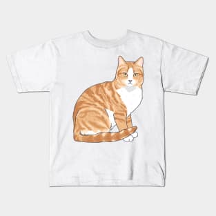 Orange Tabby Cat Kids T-Shirt